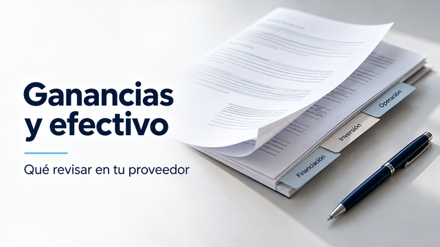 Tu proveedor reporta ganancias y más efectivo: qué conviene comprobar
